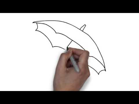 480x360 How To Draw Umbrella - Umbrella Sketch