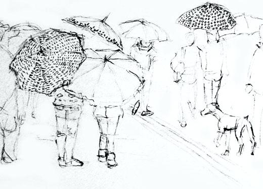 520x373 Sketch Of Umbrella Sketches Of Umbrellas Google Search Sketch Of - Umbrella Sketch