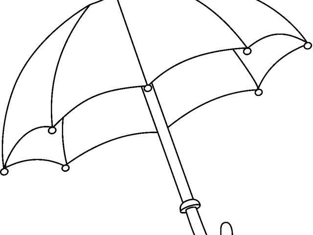 640x480 Umbrella Clipart Sketch 25 - Umbrella Sketch Images
