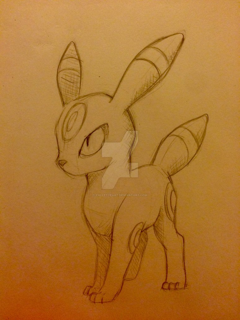 774x1032 Umbreon Sketch By Palletteart - Umbreon Sketch