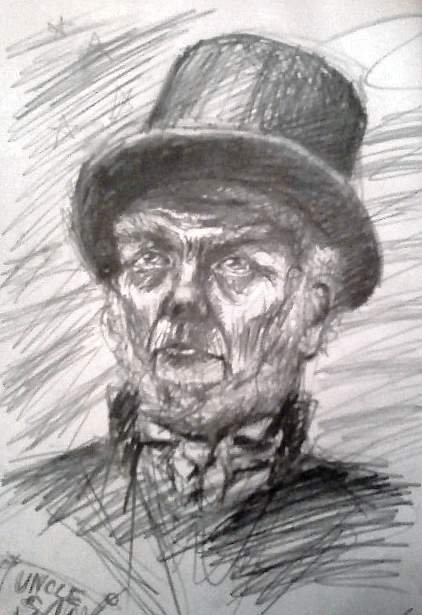 422x615 Uncle Sam - Uncle Sam Sketch