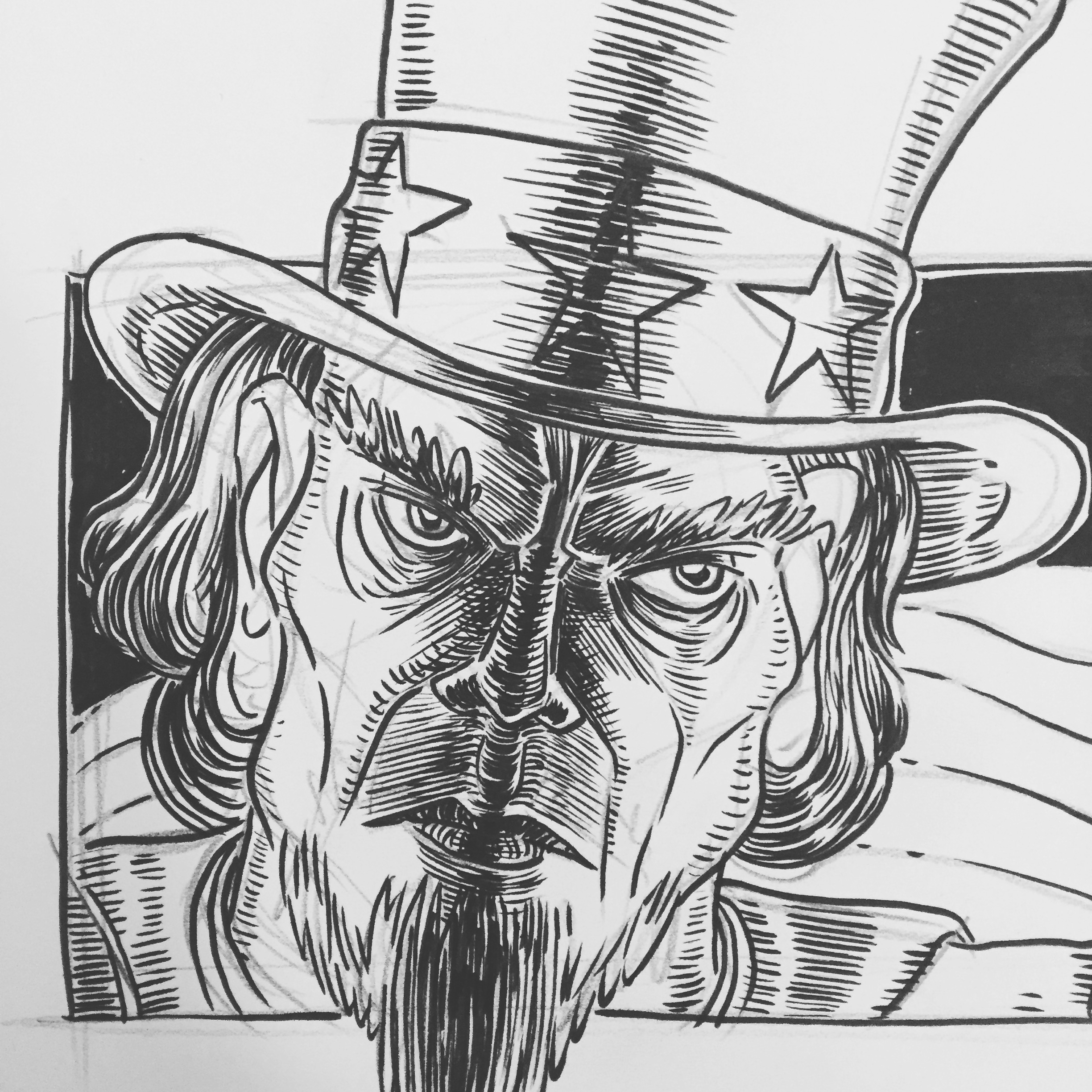 2448x2448 Uncle Sam Kd Diamond - Uncle Sam Sketch