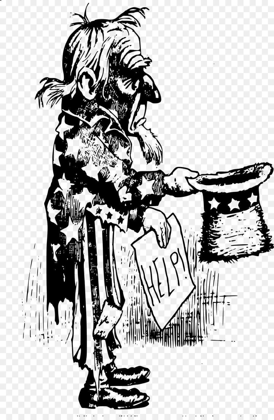 900x1380 Uncle Sam Public Domain Clip Art - Uncle Sam Sketch