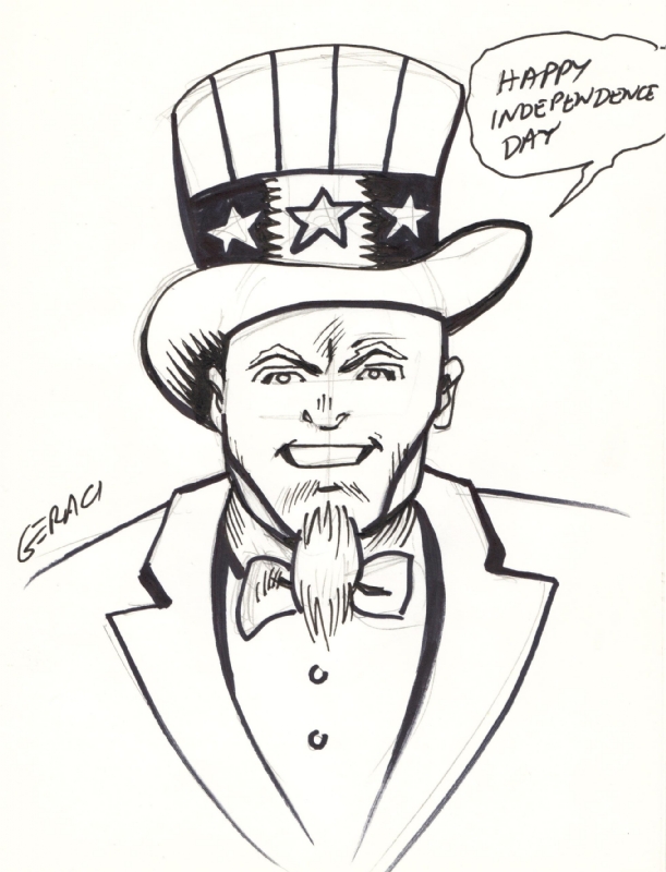 611x800 Drew Geraci - Uncle Sam Sketch