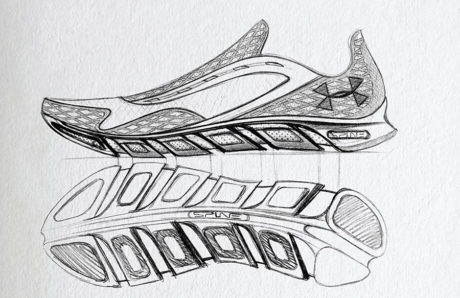 900x583 Interview Dave Dombrow Details The Under Armour Spine Rpm - Under Armour Sketch