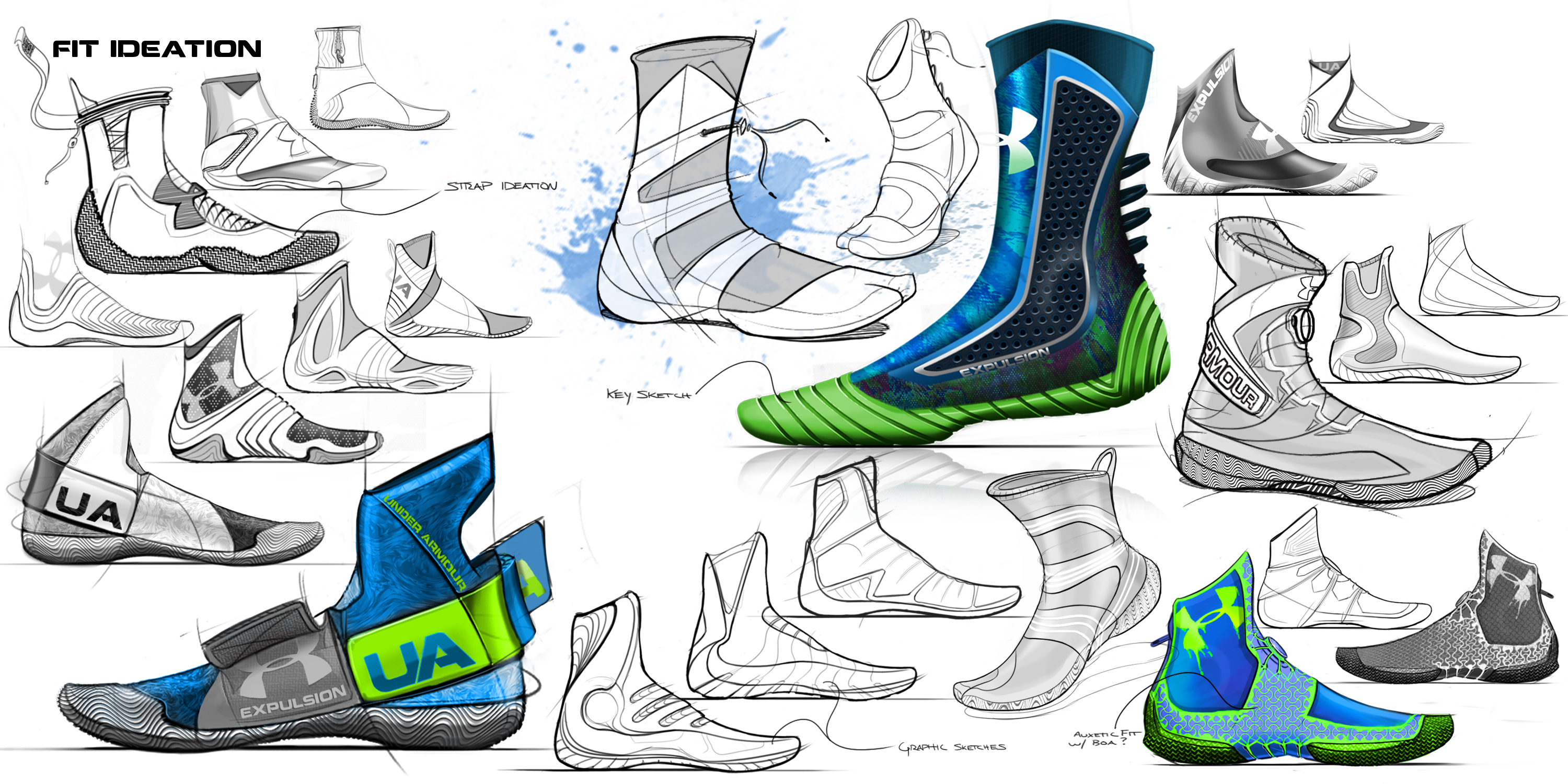 3000x1500 Ua 49er Competitive Sailing Boot On Behance - Under Armour Sketch