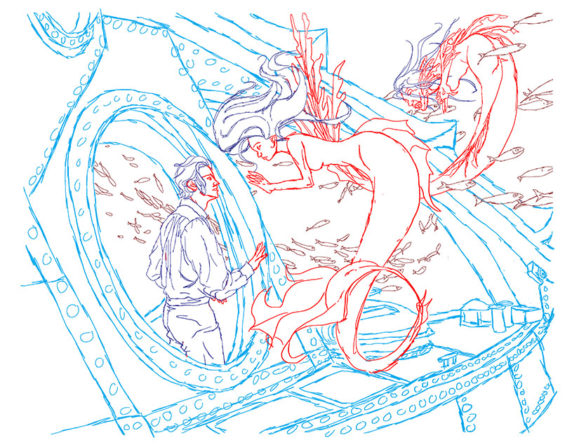 825x638 Under The Sea - Under The Sea Sketch