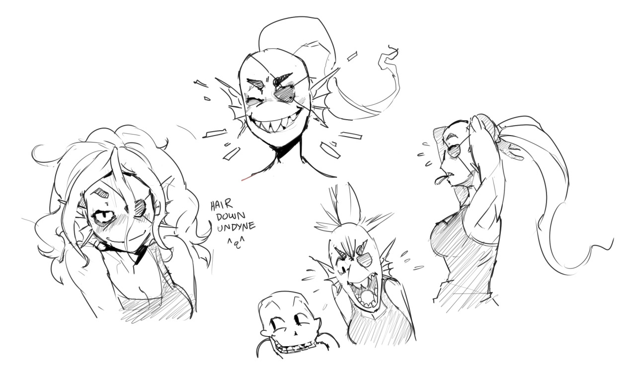 1280x745 Undyne Sketches Undertale Know Your Meme - Undertale Sketches