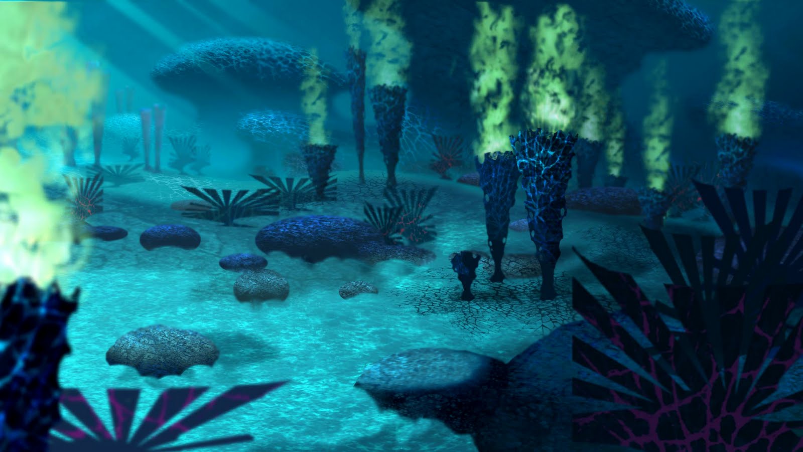 1600x900 Paint Box Underwater Sketch - Underwater Sketch