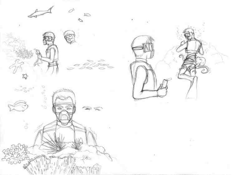 750x563 Underwater - Underwater Sketch