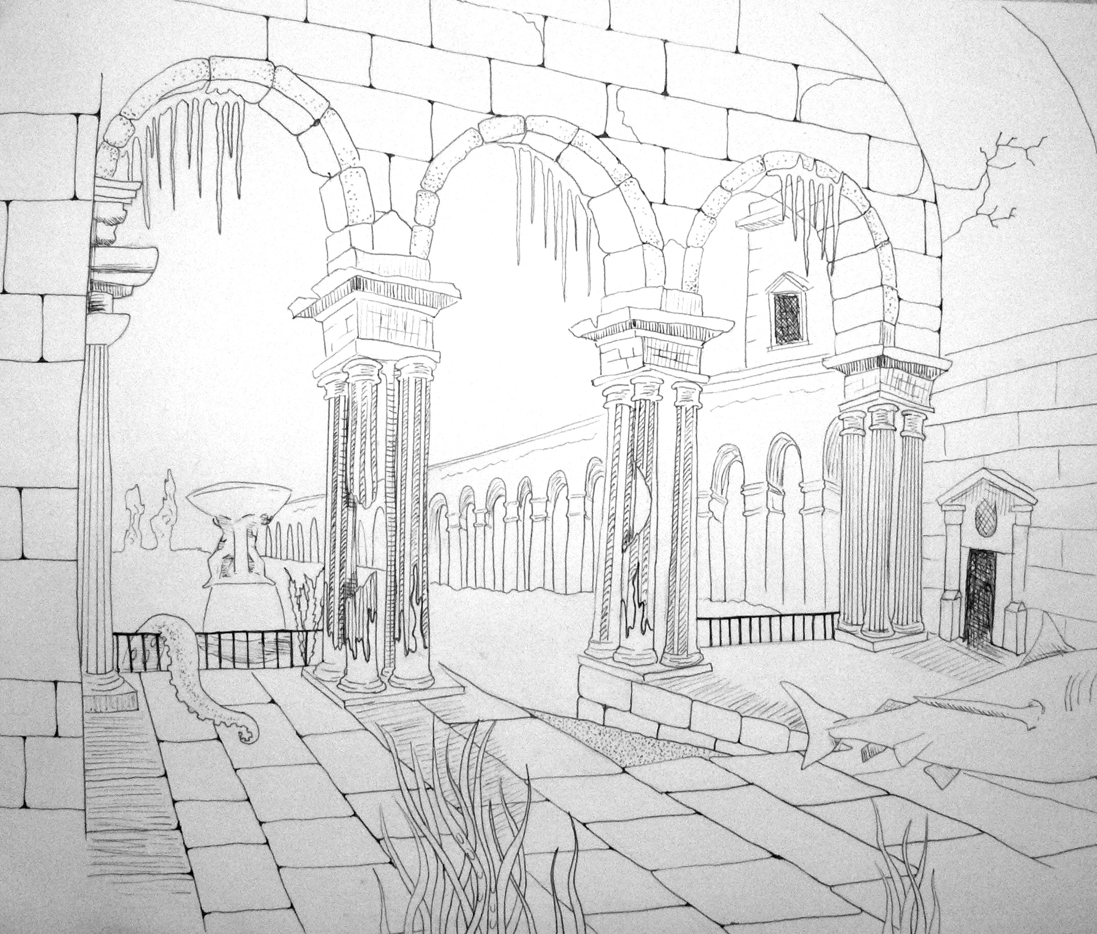 2149x1831 Underwater Sketch Mark 2 Leanne Tucker - Underwater Sketch