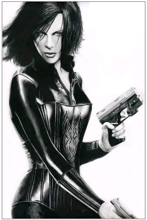 500x747 Selene - Underworld Sketch