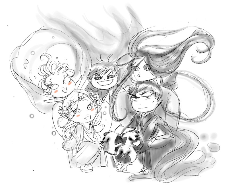 823x660 Two Grannies And An Axe A Quick Sketch Of The Chibi Underworld - Underworld Sketch