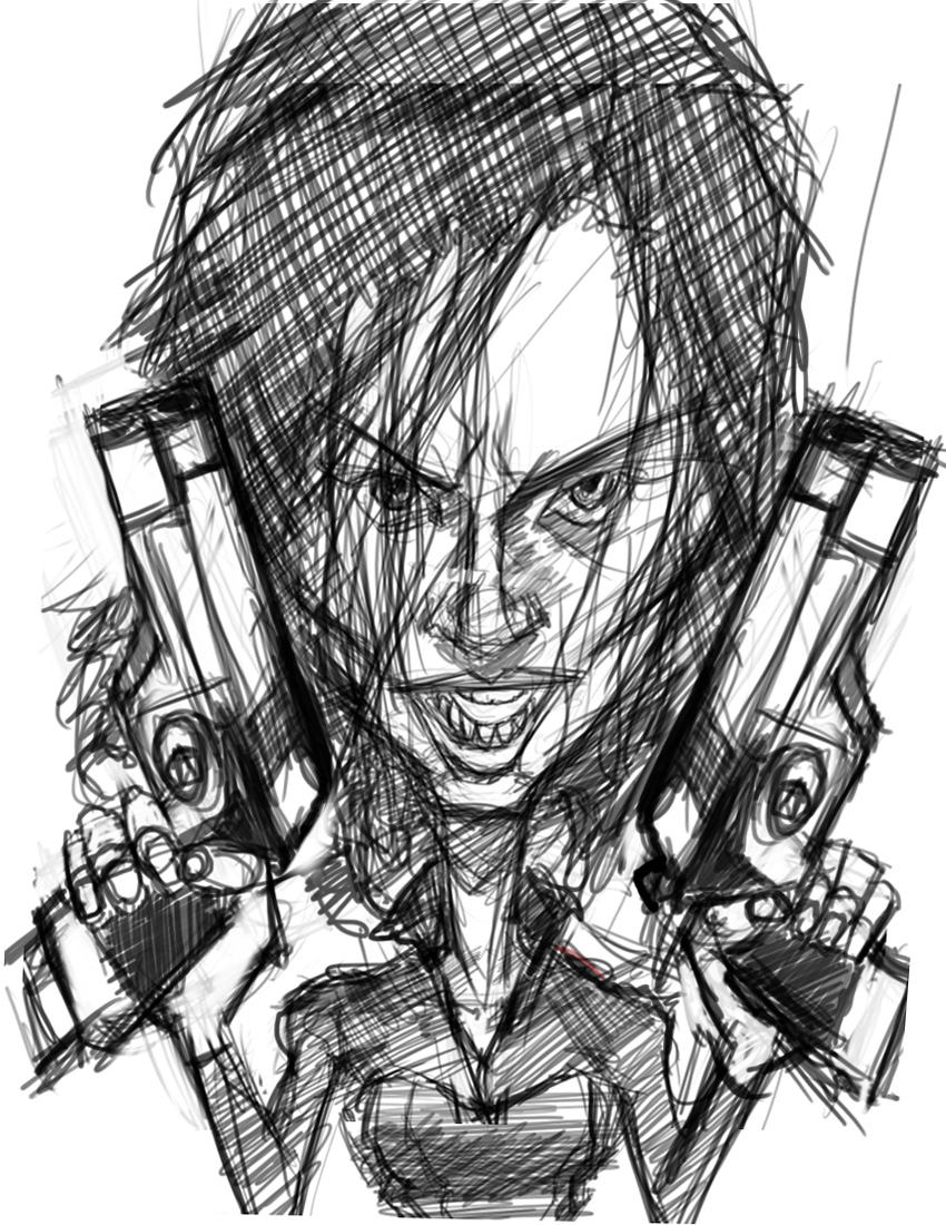 850x1100 Devonne Amos Selene From Underworld Work In Progress - Underworld Sketch