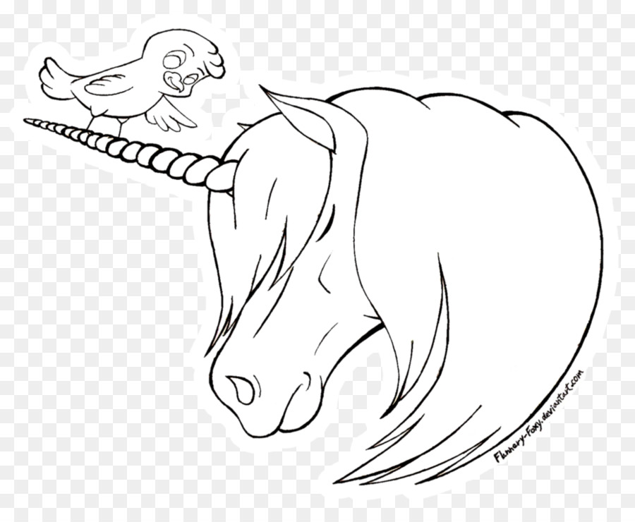 900x740 Line Art Drawing Unicorn Sketch - Unicorn Head Sketch
