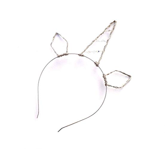 553x500 Silver Crystal Unicorn Horn Headband With Ears Amazon.co.uk Handmade - Unicorn Horn Sketch