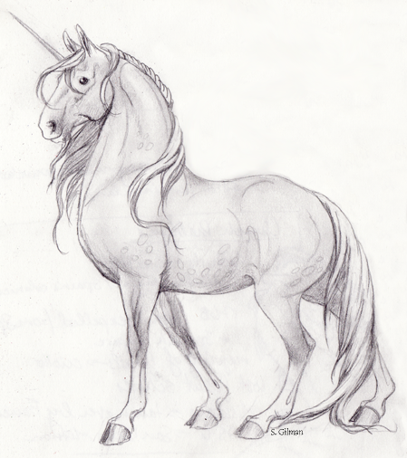 449x506 Unicorn Sketch Unicorn Sketch By Lunatteo Things To Draw - Unicorn Sketch