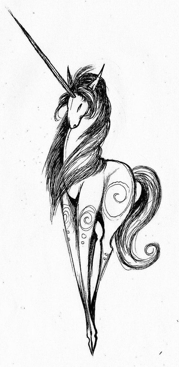 624x1279 Unicorno Animals Fantasy Art And Sketches - Unicorn Sketch