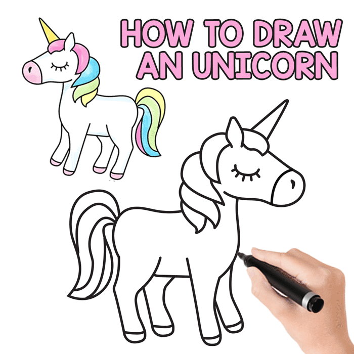 Unicorn Sketch For Kids at PaintingValley.com | Explore collection of