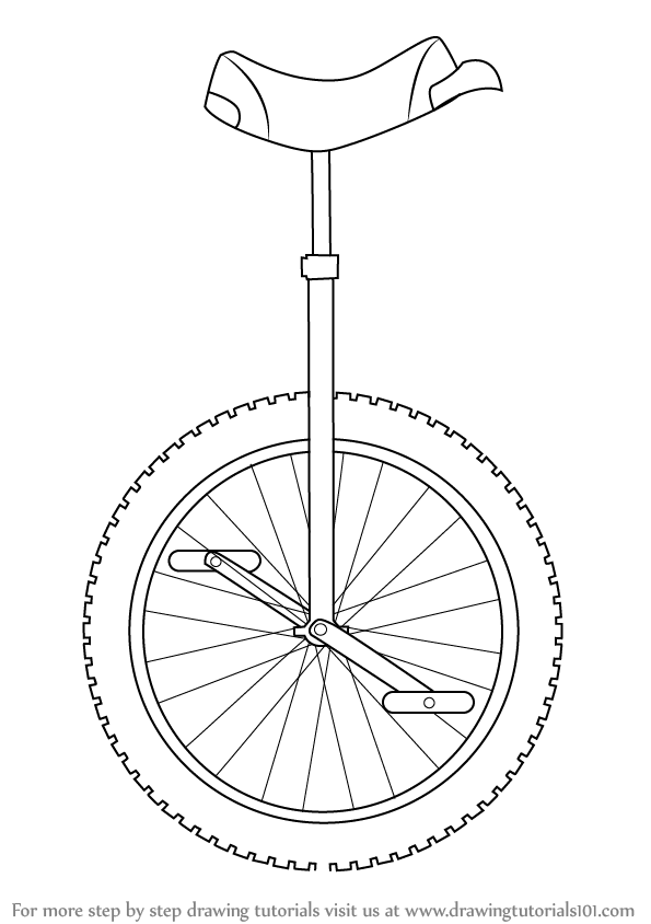 595x844 Learn How To Draw A Unicycle (Other) Step By Step Drawing Tutorials - Unicycle Sketch