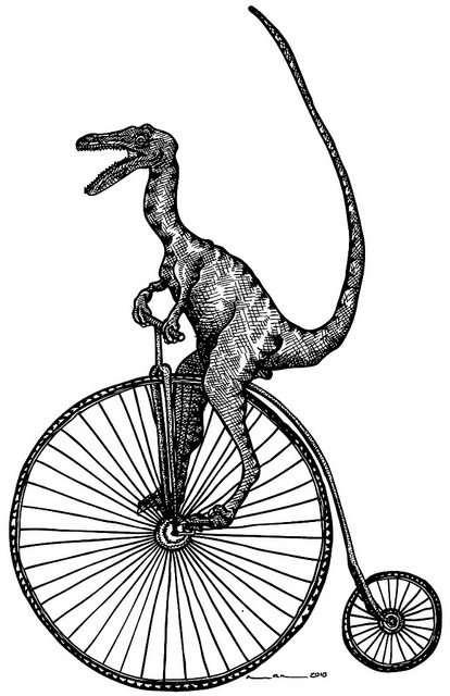 414x640 Unicycle Sketch - Unicycle Sketch