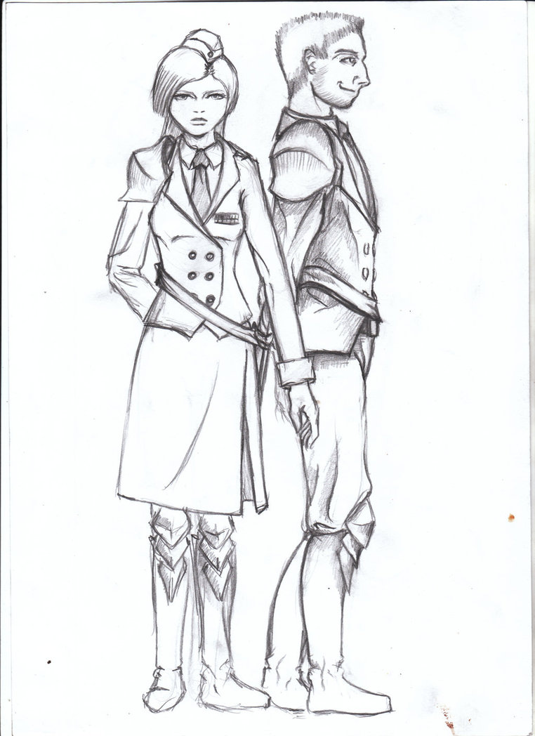 762x1048 Military Uniform Sketch By Archonszczecina - Uniform Sketch