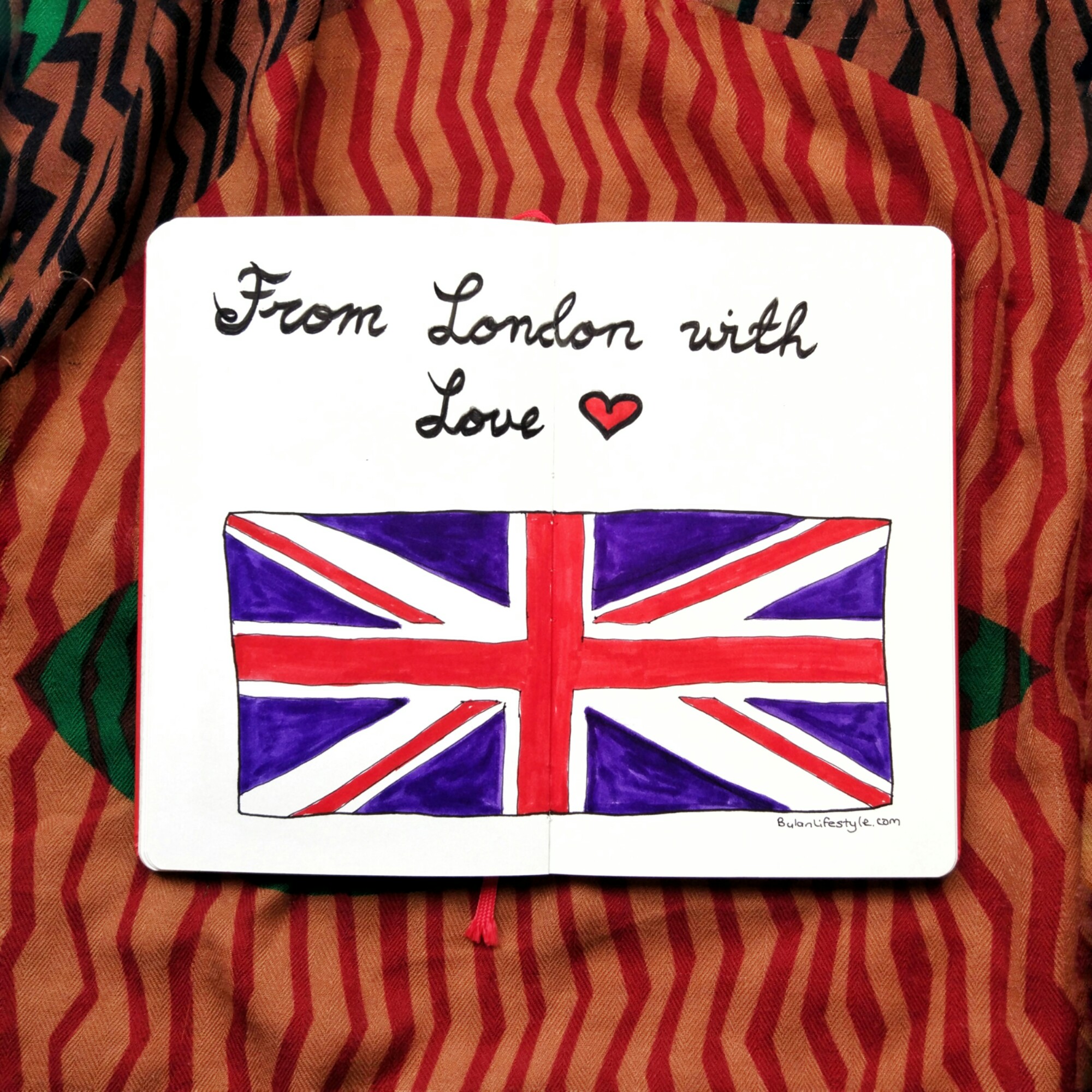 2000x2000 Sketch Of The Day No 1064 In My Moleskine Art Journal Union Jack - Union Jack Sketch