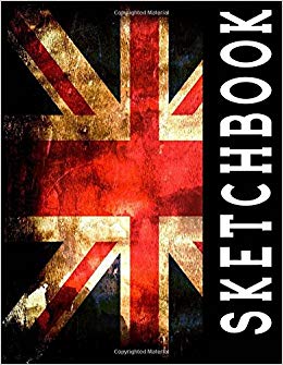 260x335 Sketchbook Union Jack Flag Sketch Book Cool Activity Blank - Union Jack Sketch