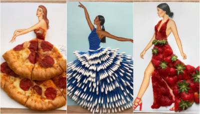 400x228 Artist Turns Objects Into Fashion Apparel For Unique Sketches - Unique Sketches