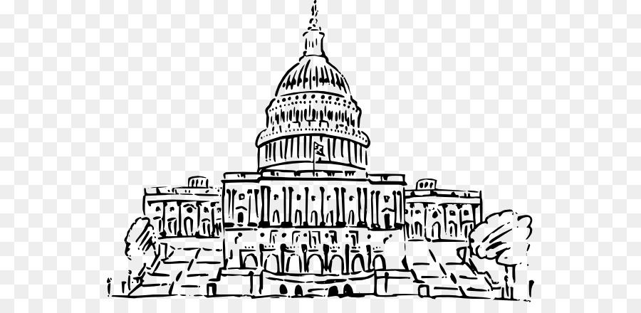 900x440 United States Capitol United States Congress Clip Art - United States Sketch