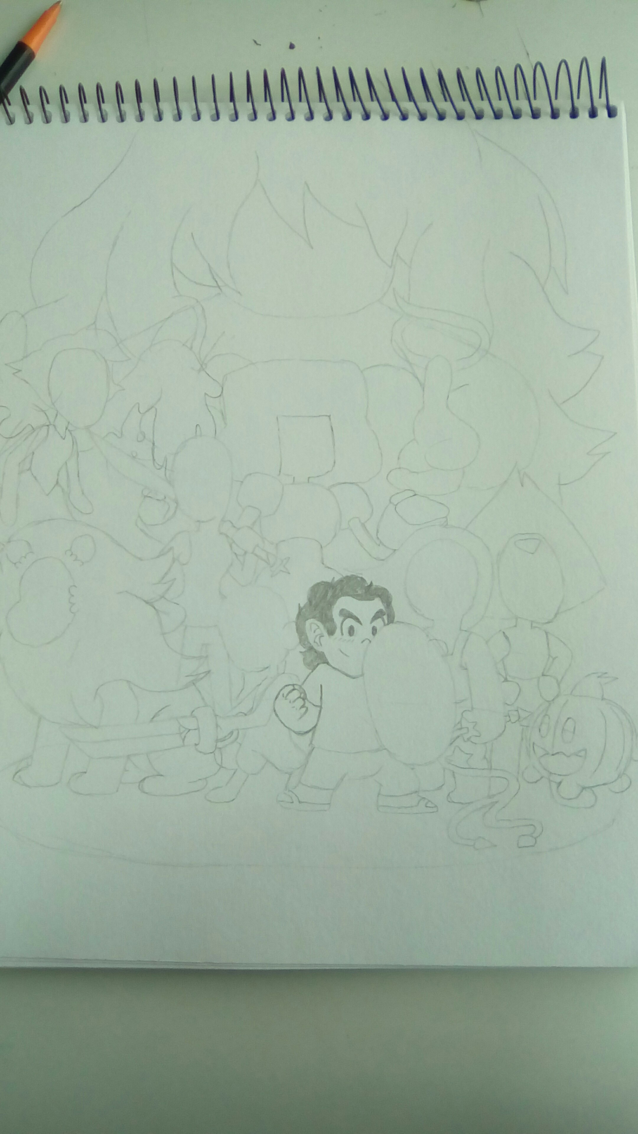 2160x3840 Sketch Steven Universe In Dragon Ball By Felipblasterman On Newgrounds - Universe Sketch