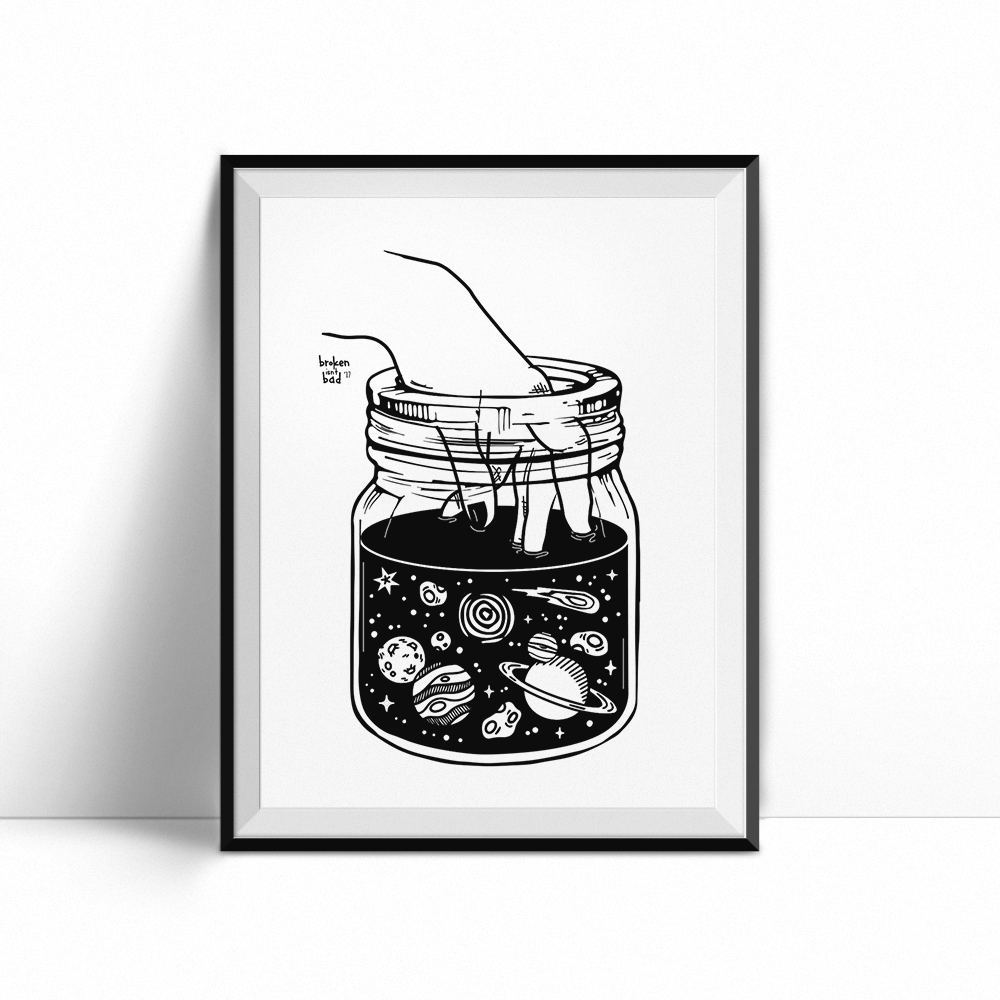 1000x1000 Universe Jar - Universe Sketch