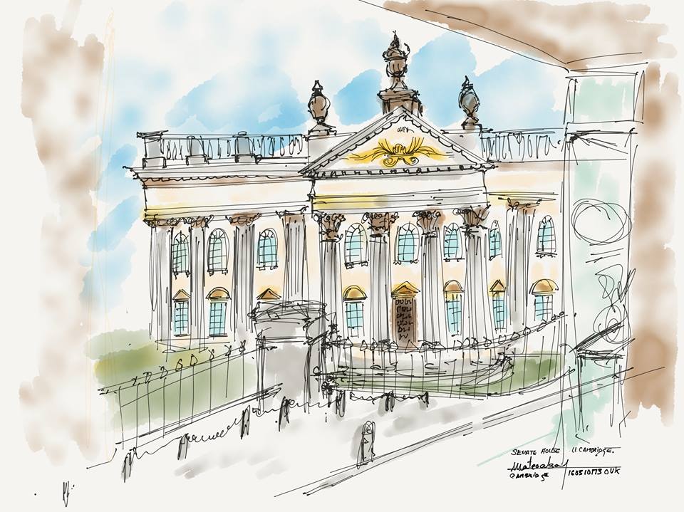 960x719 Sketching Cambridge Senate House (University Of Cambridge - University Sketch