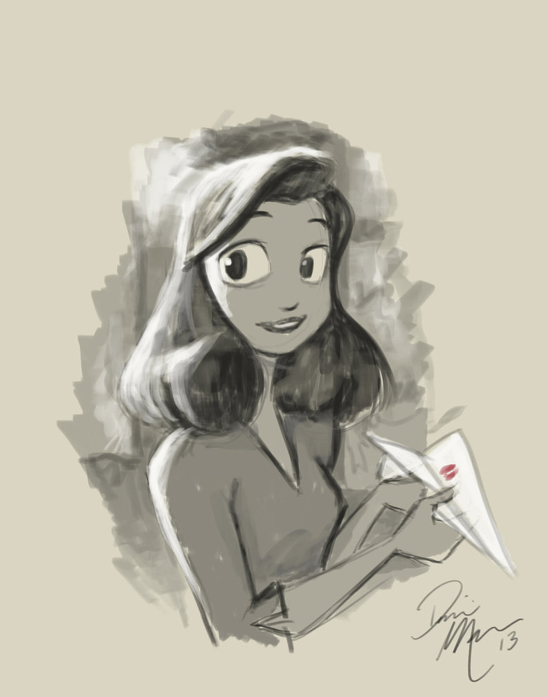 792x1008 Paperman Warm Up Sketch By Dominic Marco - Up Sketch