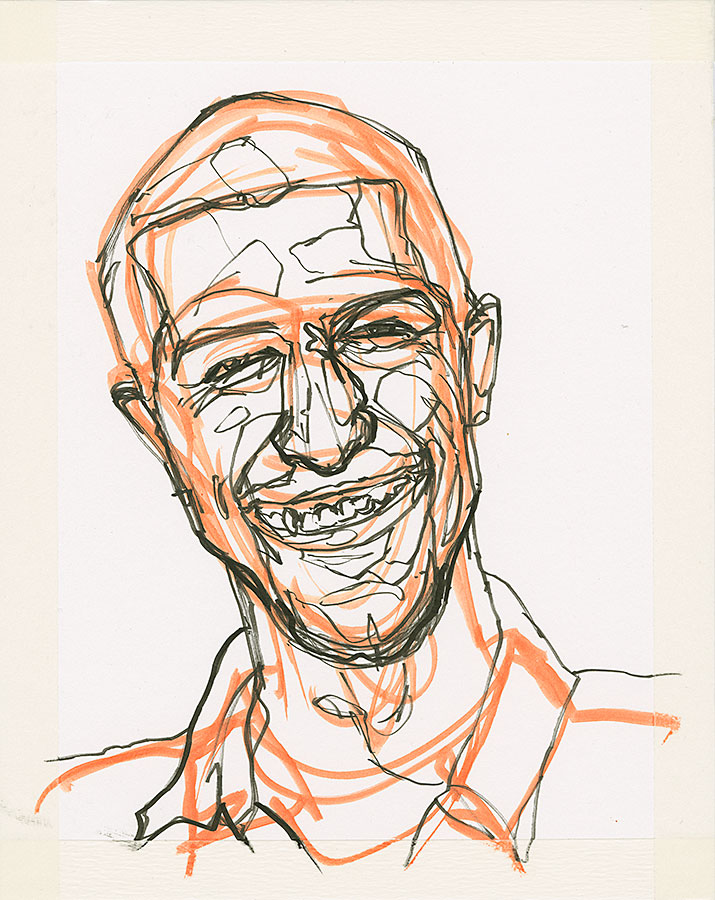 715x900 Contour Line Sketches Are A Great Way To Warm Up Rozwoundup - Up Sketch