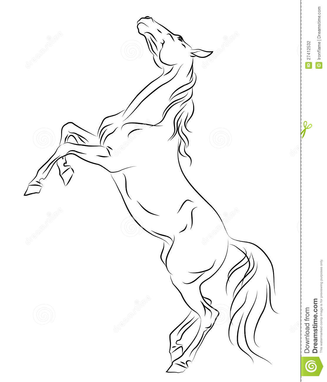 1112x1300 Horse Rearing Sketch Horse Rearing Up Sketch Stock Vector - Up Sketch