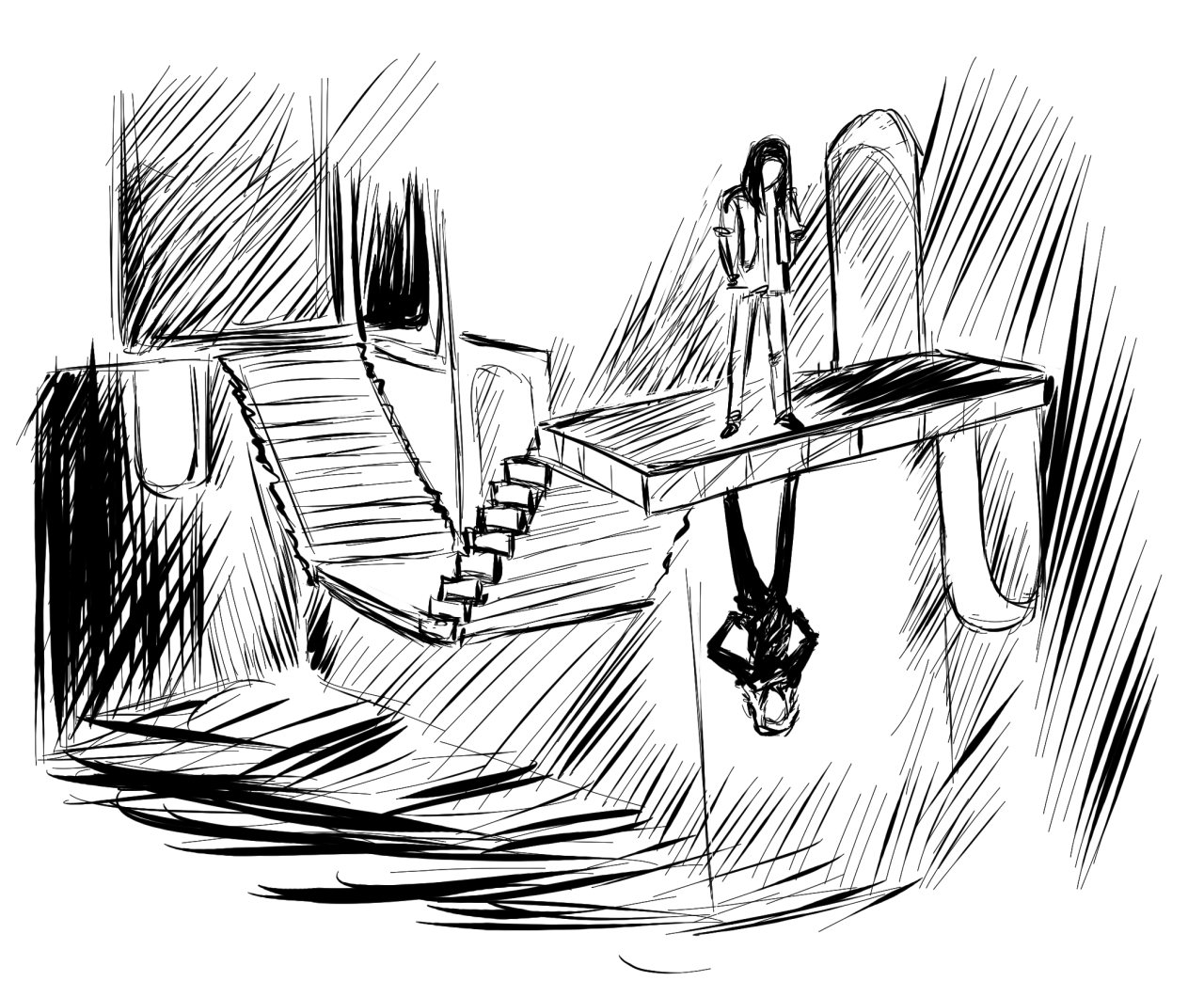 1280x1060 April 5th - Upside Down Sketch