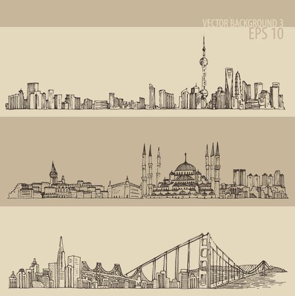 600x602 Hand Drawn Urban Landscape [Ai] - Urban Landscape Sketch