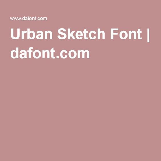564x564 Urban Sketch Font Fonts Sketches - Urban Sketch Font