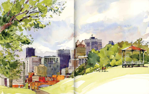 600x380 Factors To Consider For Urban Sketching - Urban Sketching Watercolor