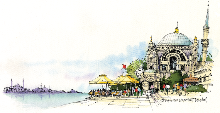 750x387 Part 2 Urban Sketching - Urban Sketching Watercolor