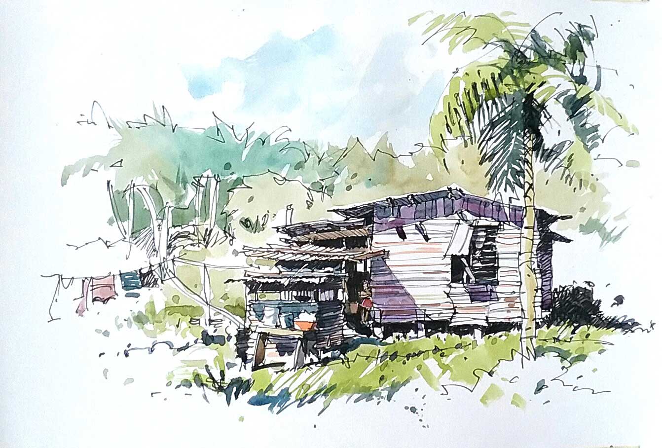 1342x908 Urban Sketching John Haycraft - Urban Sketching Watercolor