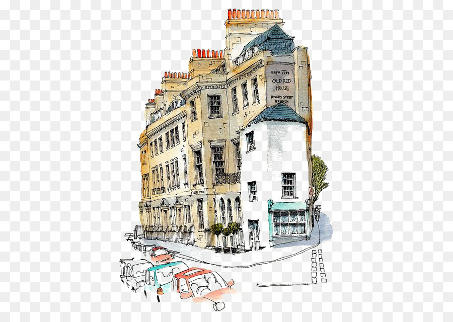 900x640 Architecture Watercolor Painting Drawing Urban Sketchers Sketch - Urban Sketching Watercolor