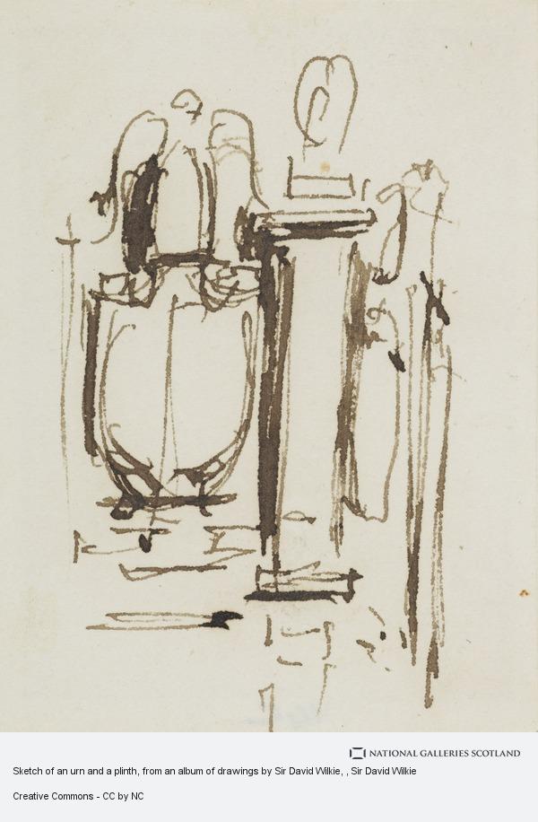 600x916 Sketch Of An Urn And A Plinth, From An Album Of Drawings By Sir - Urn Sketch