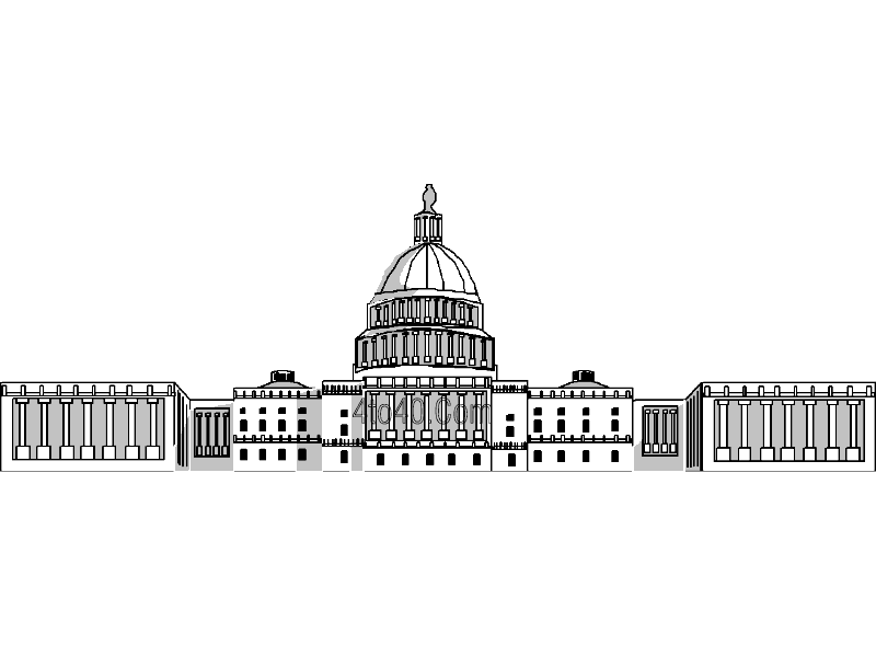 800x600 United States Capitol, Washington Dc - Us Capitol Sketch