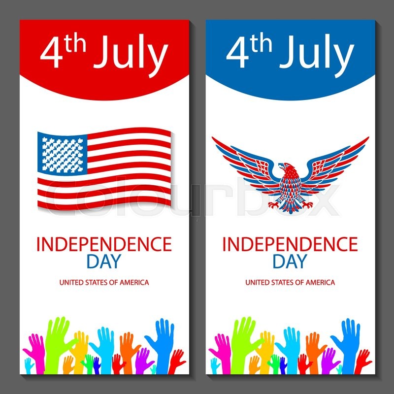 800x800 Banners Of 4th July Backgrounds With American Flag. Independence - Us Flag Sketch