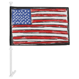 307x307 Usa Flag Sketch Gifts On Zazzle - Us Flag Sketch