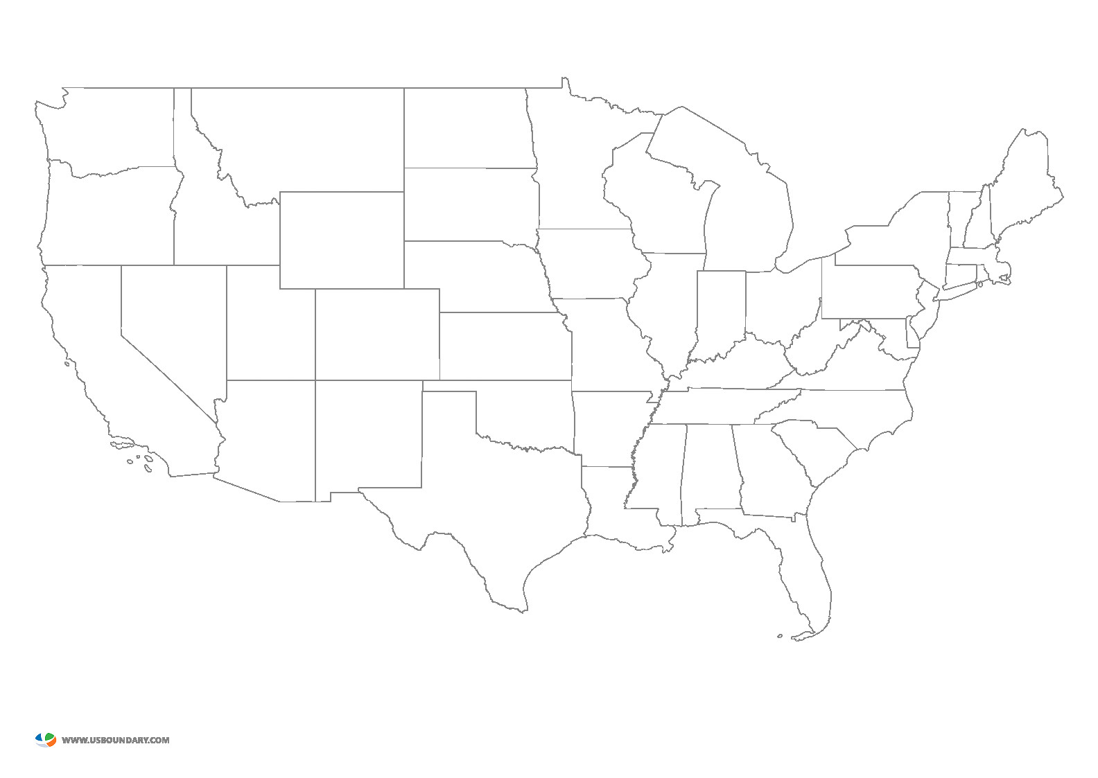 Контурные карты штатов. Контурная карта Штатов США. Карта Штатов США пустая. Очертания Штатов США. Штаты США контурная.