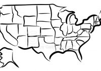 200x140 Us Map Drawing Usa Sketch Stock Vector Freeimages Com - Usa Map Sketch