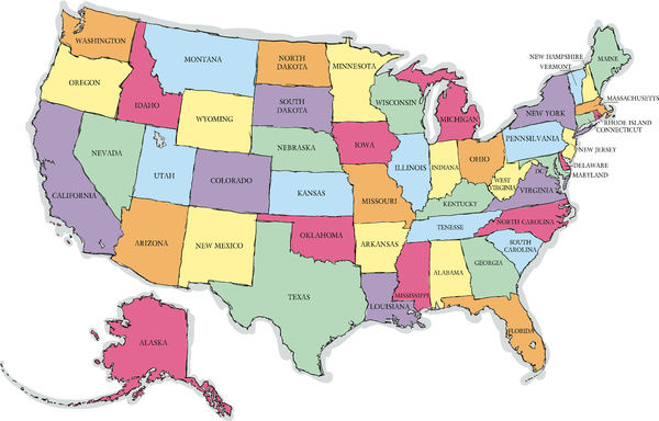 Usa Sketch Map at PaintingValley.com | Explore collection of Usa Sketch Map